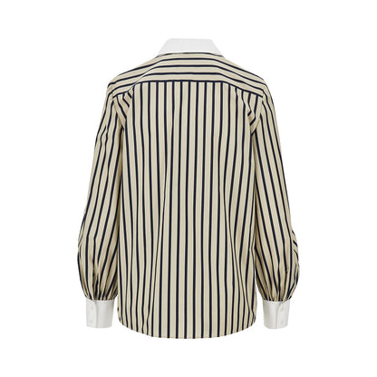 VALENTINO Striped shirt with silk bow