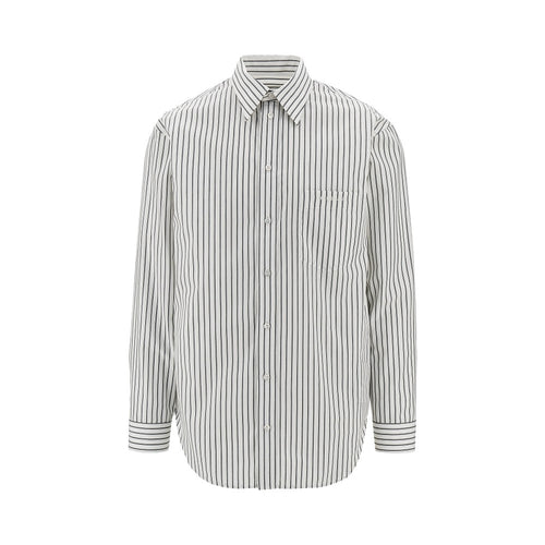 Balenciaga Pinstriped cotton-blend shirt