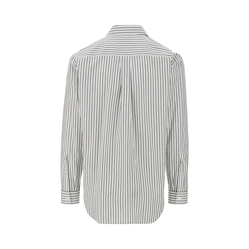 Balenciaga Pinstriped cotton-blend shirt