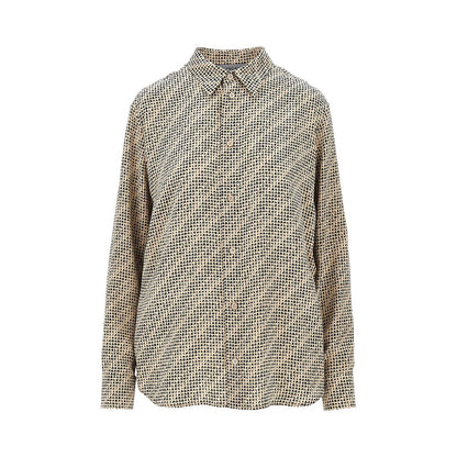 BALENCIAGA Silk crêpe shirt with Monogram print