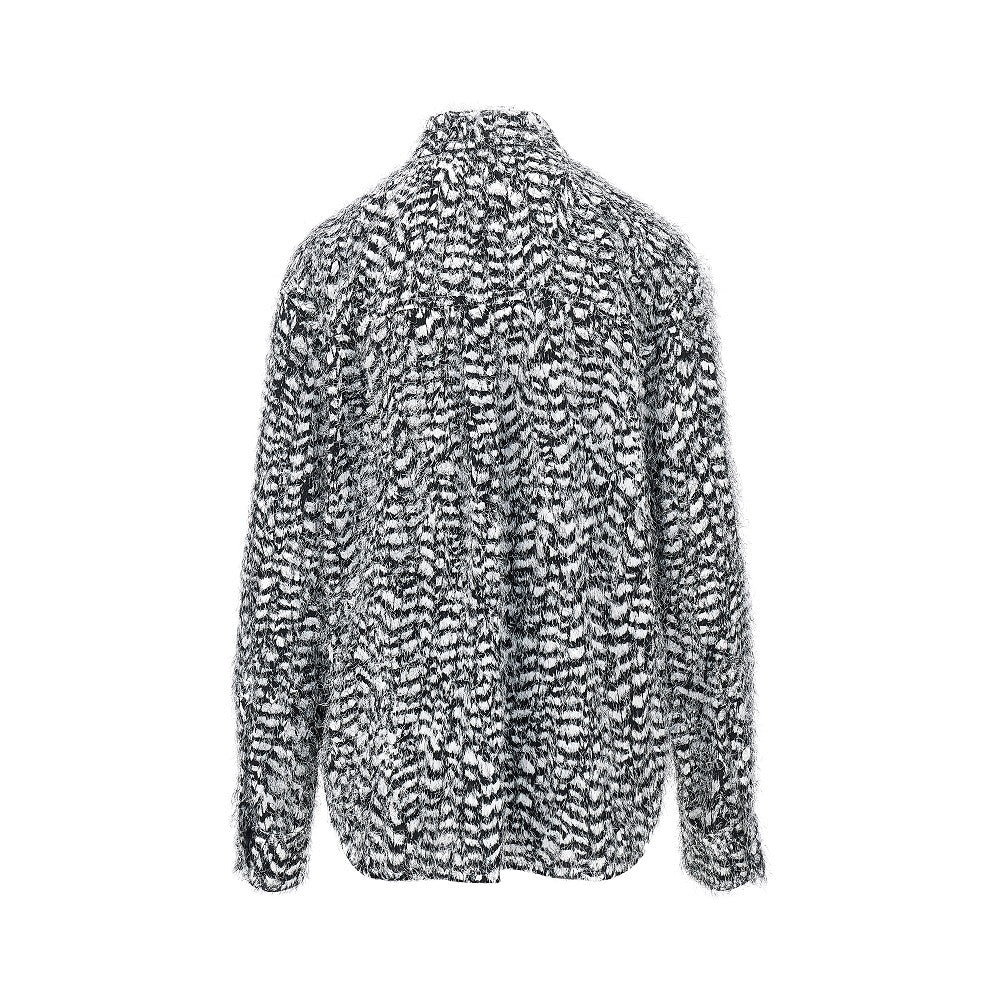 Bottega Veneta Feather-effect fil coupé viscose shirt