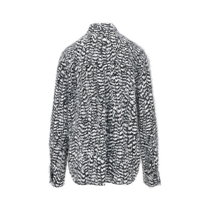 Bottega Veneta Feather-effect fil coupé viscose shirt