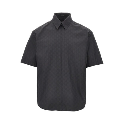 Gucci GG poplin shirt with zip closure