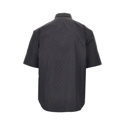 Gucci GG poplin shirt with zip closure
