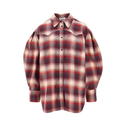 Ganni Cotton flannel shirt