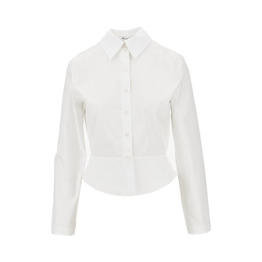 ALAIA Poplin basque shirt