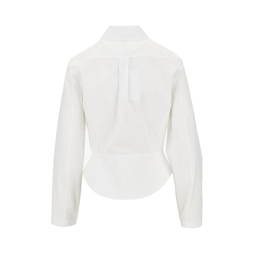 ALAIA Poplin basque shirt