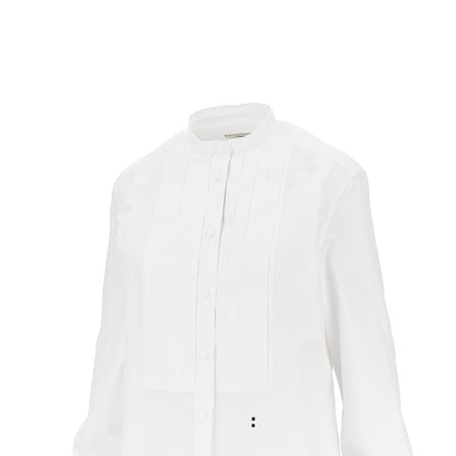 FENDI Poplin shirt with pleated plastron