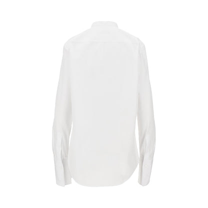 FENDI Poplin shirt with pleated plastron