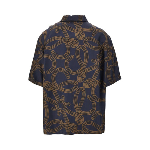 LOEWE Anagram print silk shirt