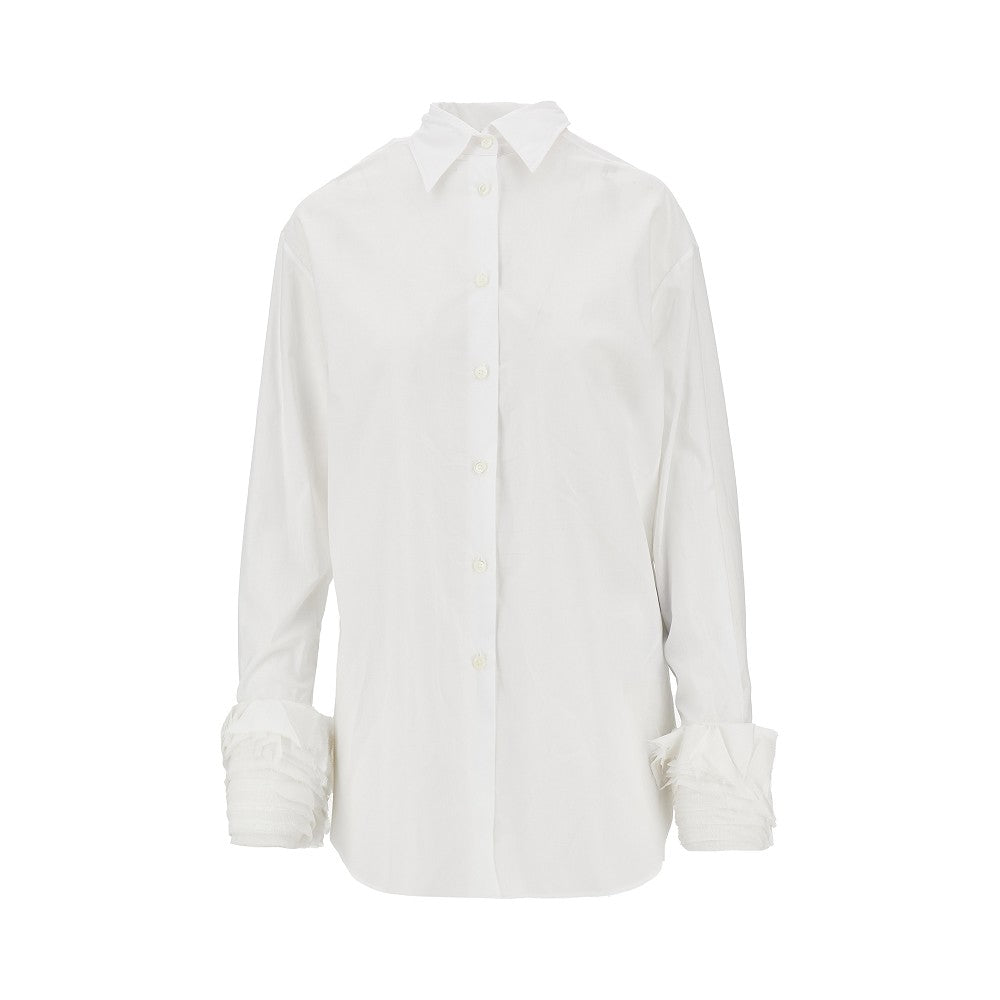 JIL SANDER Muslin shirt with layered cuffs