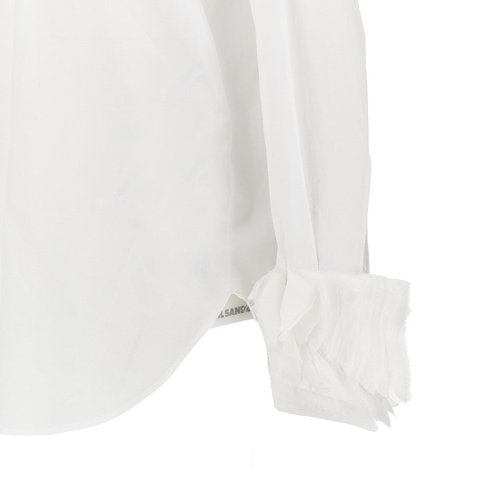 JIL SANDER Muslin shirt with layered cuffs