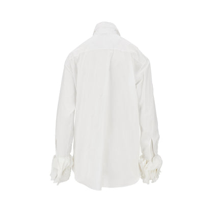 JIL SANDER Muslin shirt with layered cuffs