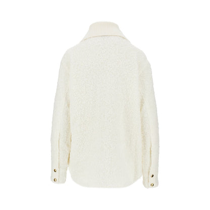 MONCLER Bouclé knit full-zip cardigan