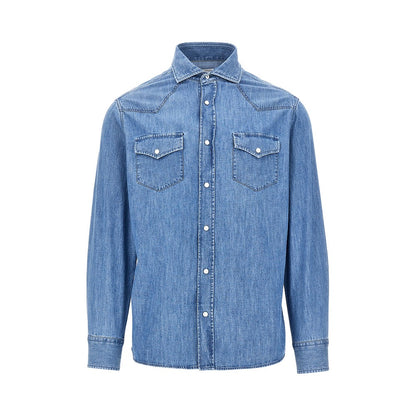 BRUNELLO CUCINELLI Cotton denim shirt
