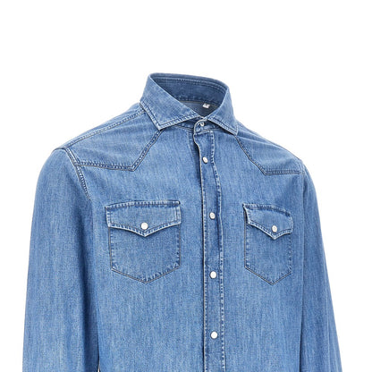 BRUNELLO CUCINELLI Cotton denim shirt