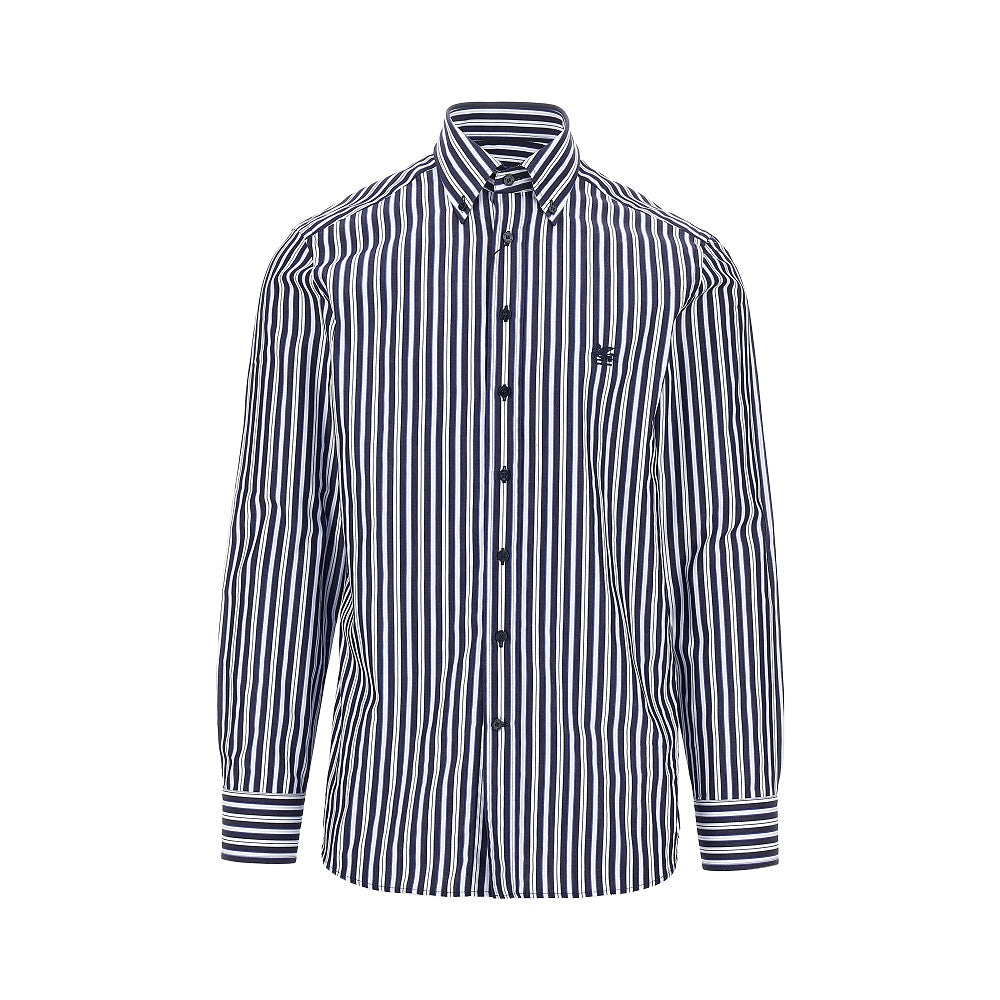 Etro Pegaso logo cotton shirt