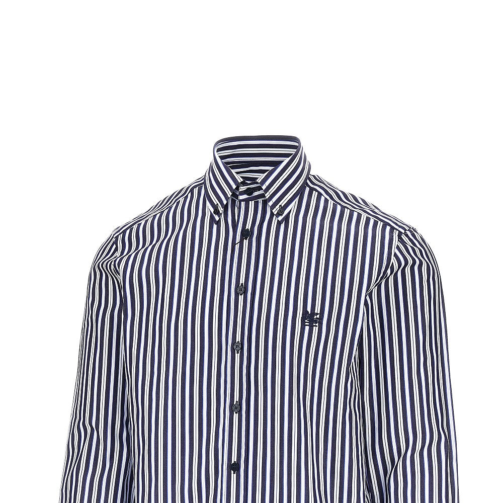 Etro Pegaso logo cotton shirt