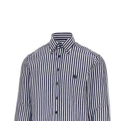 Etro Pegaso logo cotton shirt