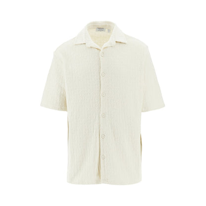 OFF WHITE Jacquard terry bowling shirt