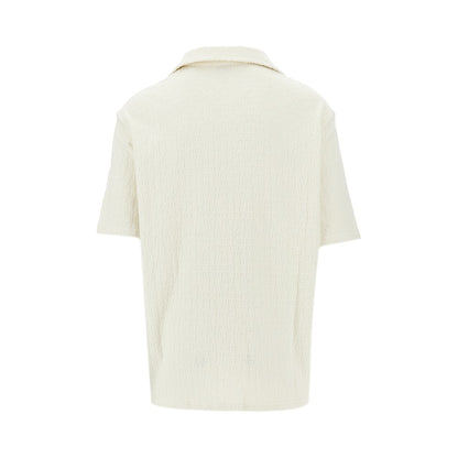 OFF WHITE Jacquard terry bowling shirt