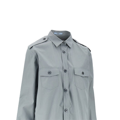 PRADA Poplin shirt with utility details