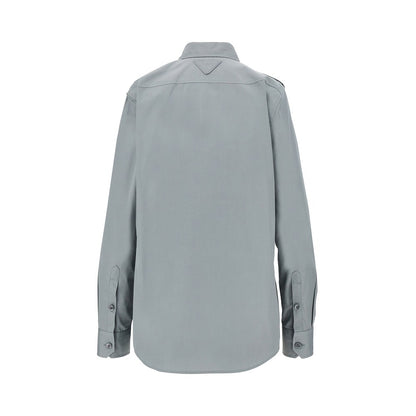 PRADA Poplin shirt with utility details