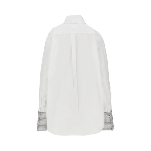 PRADA Poplin shirt with scarf