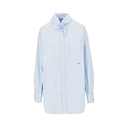 PRADA Poplin shirt with scarf