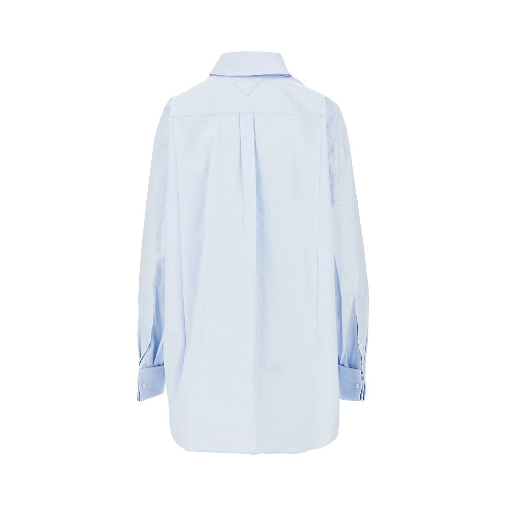 PRADA Poplin shirt with scarf