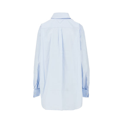 PRADA Poplin shirt with scarf