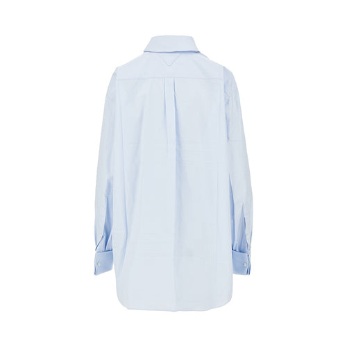 PRADA Poplin shirt with scarf
