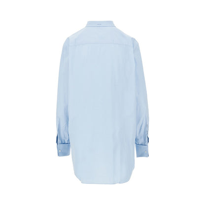 PRADA Creased effect poplin shirt