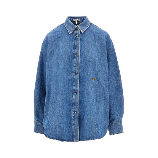 LOEWE Batwing sleeves denim shirt