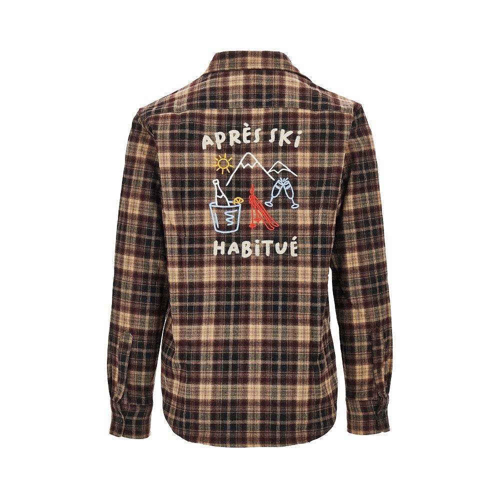 MC2 Saint Barth Aprés Ski embroidery check shirt
