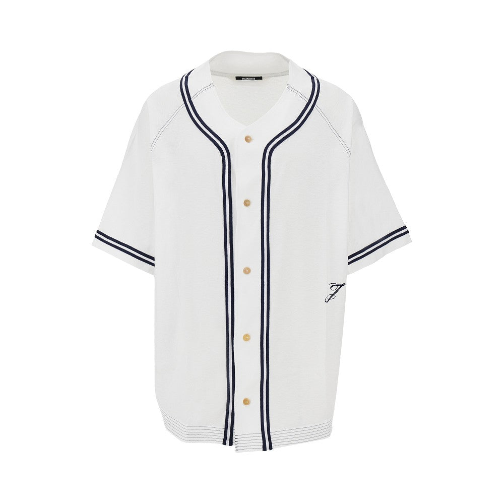 Jacquemus 'Baseball' cotton and hemp shirt