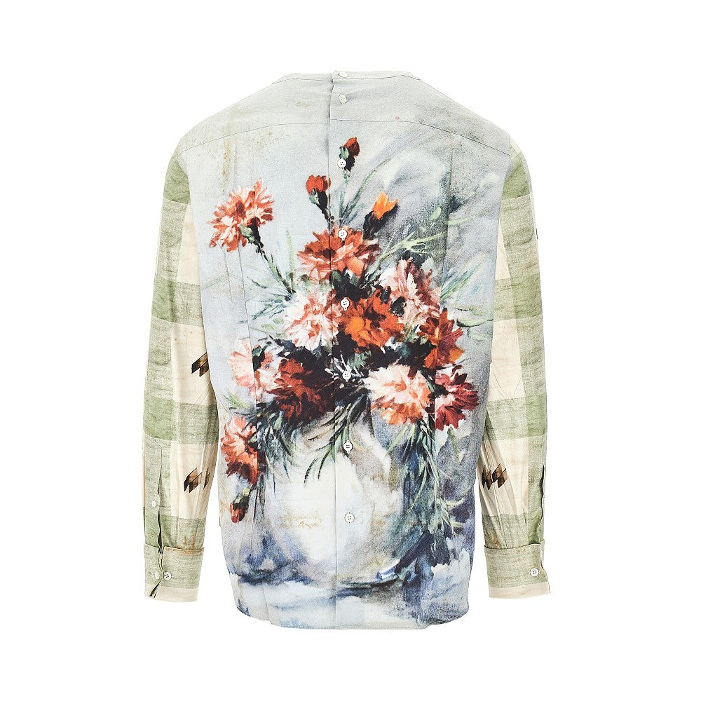 Prada Printed cotton crewneck shirt
