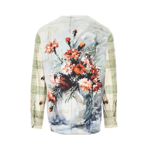 Prada Printed cotton crewneck shirt