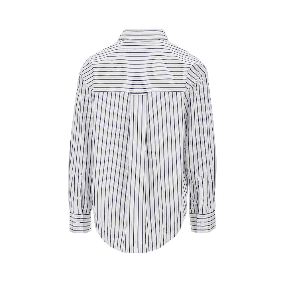 AMI Striped poplin Loose Fit shirt