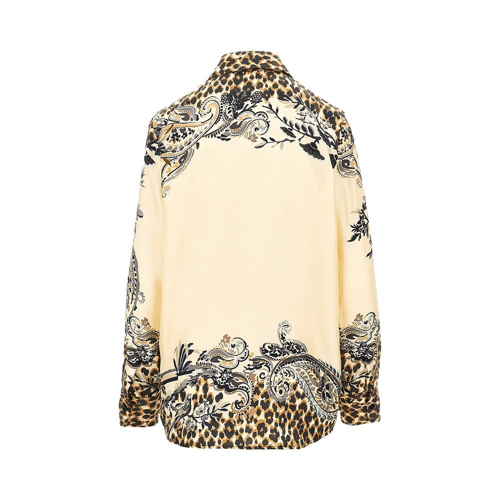 Etro Animalier Paisley silk twill shirt