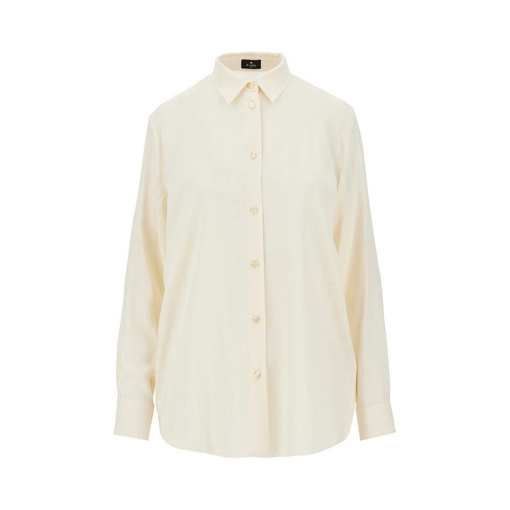 Etro Jacquard silk-blend shirt