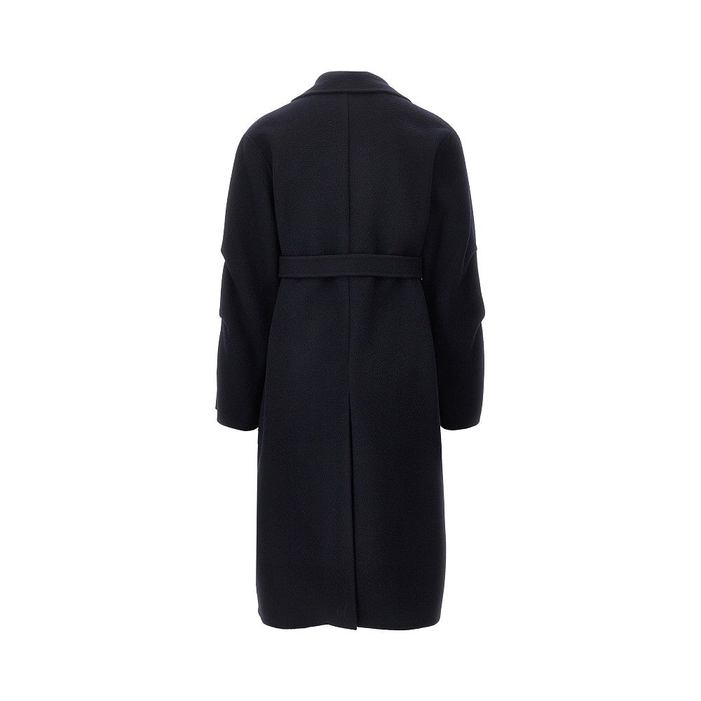 Emporio Armani Wool double-breasted coat with belt