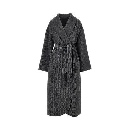 EMPORIO ARMANI Reversible double-breasted coat with belt