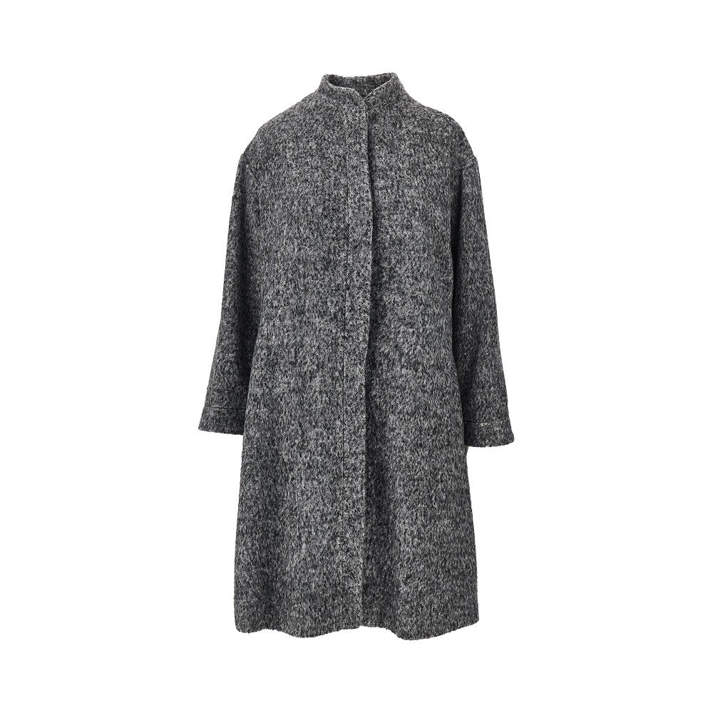EMPORIO ARMANI Mélange wool blend coat