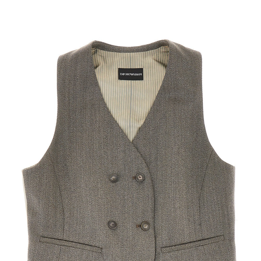Emporio Armani Double-breasted wool vest