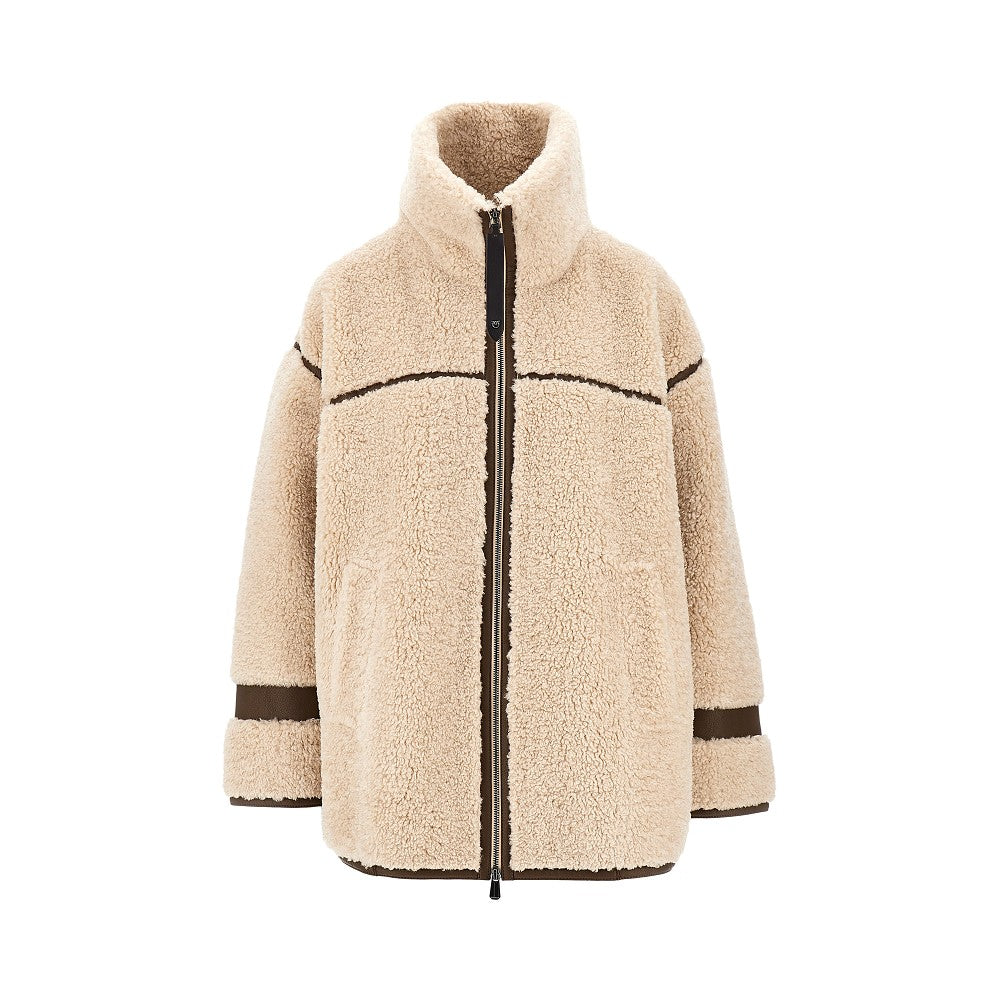 PINKO Faux shearling oversized jacket
