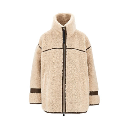 PINKO Faux shearling oversized jacket