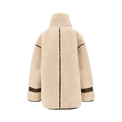 PINKO Faux shearling oversized jacket