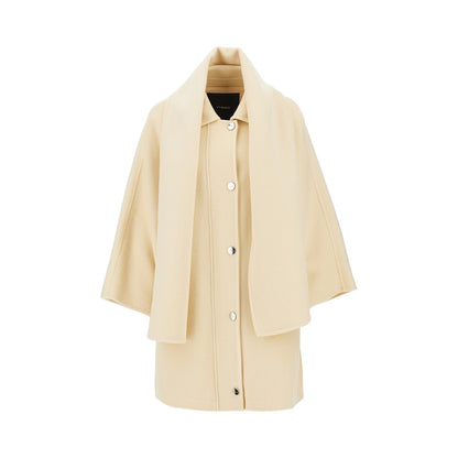 PINKO Double cloth cape with scarf