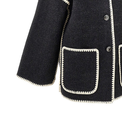 TOTEME Wool-blend coat with integrated scarf